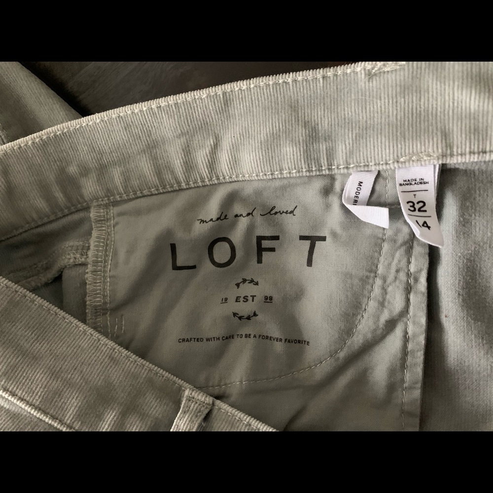 Loft stretch straight leg corduroy jeans